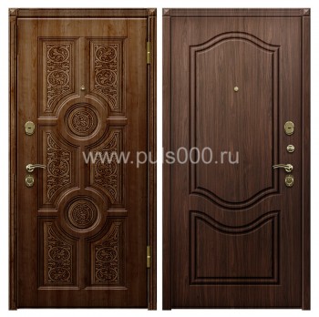 Темная входная дверь с виноритом и утеплителем в квартиру VIN-45, цена 40 131  руб.