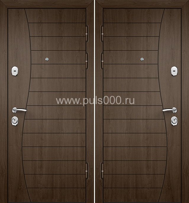 Входная металлическая дверь для квартиры коричневая, цена 12 100  руб.